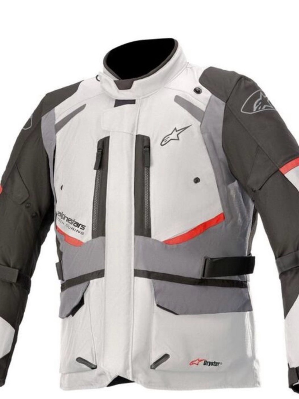 Alpinestars Men’s White, Gray & Black Textile Touring Jacket - Size XL